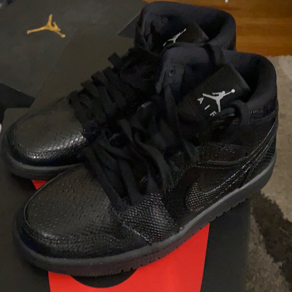 Women’s Jordan 1 Black Snake
